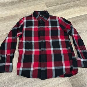 GUC Volcom Boys Button down long sleeve flannel shirt Size Youth S